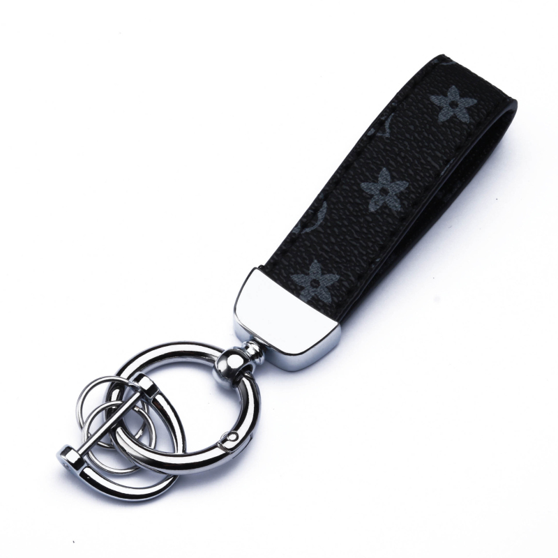 Elegant Design Pattern Leather Car Handbag Decorate Key chain Keyrings Keychain for Men Women Gift