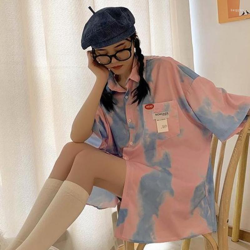 Women's Blouses EBAIHUI Women Summer Short Sleeved Shirt Harajuku Hip-hop Korean Trendy Y2k Blouse Baggy Tie Dyed Print Shirts Casual Tops, Green
Women's Blouses EBAIHUI Women Summer Short Sleeved Shirt Harajuku Hip-hop Korean Trendy Y2k Blouse Baggy Tie Dyed Print Shirts Casual Tops, Green