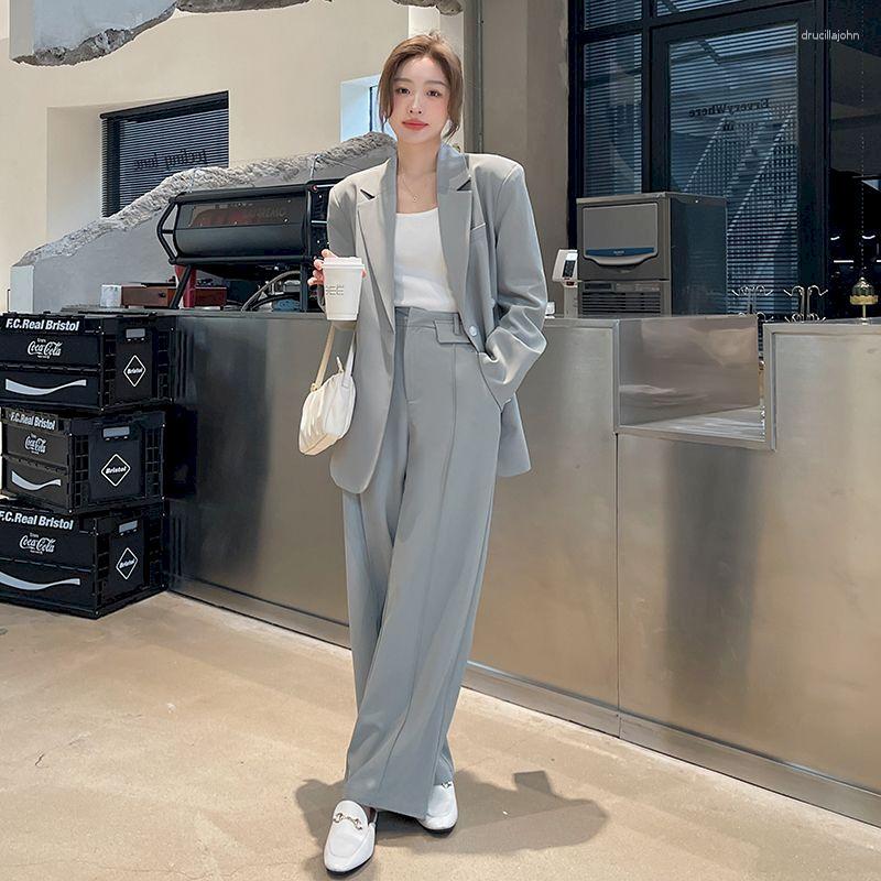 Women' Two Piece Pants UNXX Spring Fall Blazer Sets For Women Casual Blazers Jacket Set Korean Fashion Office Wear Outfit Female Solid, Gray
Women' Two Piece Pants UNXX Spring Fall Blazer Sets For Women Casual Blazers Jacket Set Korean Fashion Office Wear Outfit Female Solid, Gray