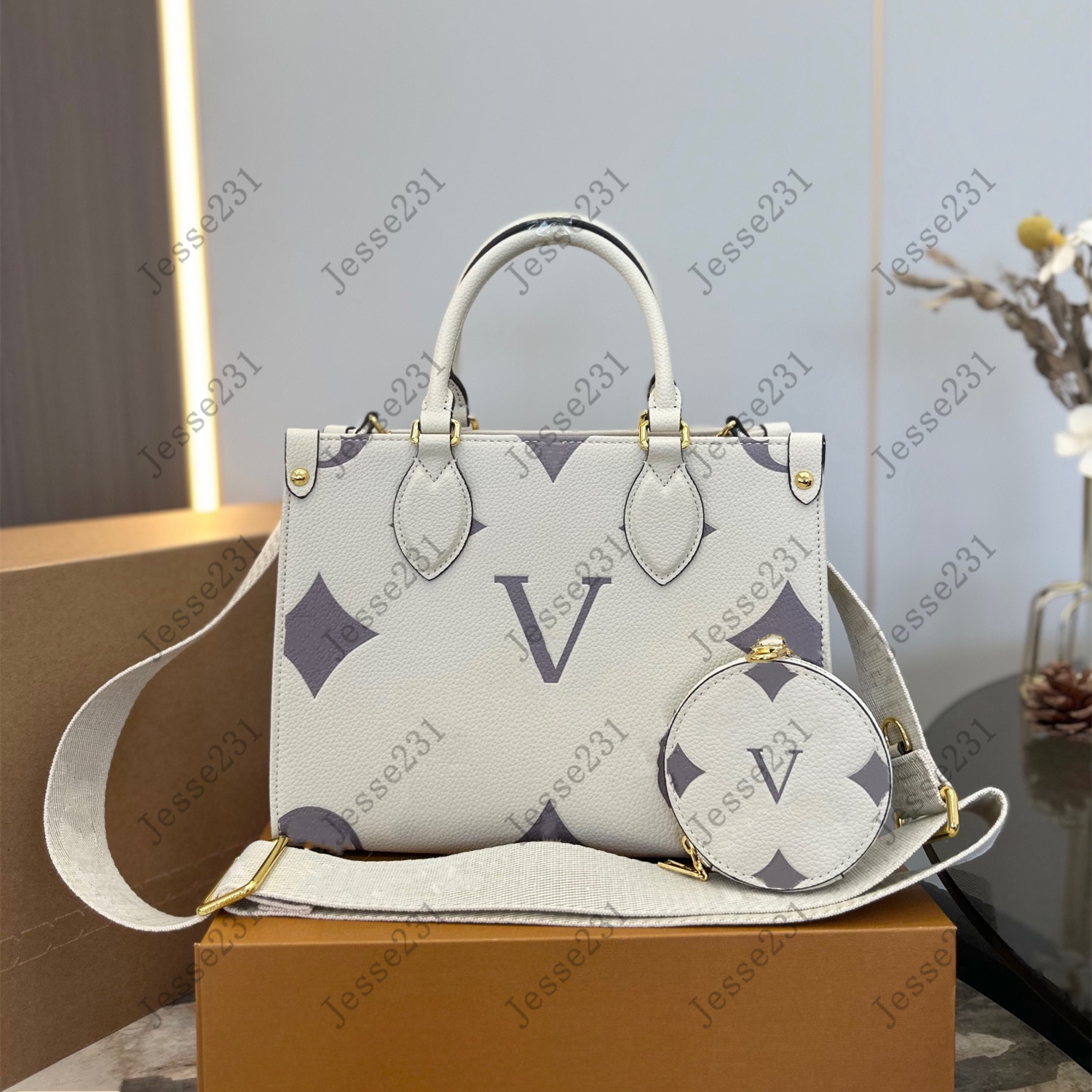 10A Top Designer bag Womens 2pcs set Genuine Leather OnTheGo PM Handbags Shoulder Bags Crossbody Bag tote bag Embossing Handbags Purse wallets with Original Box 25cm, #10
10A Top Designer bag Womens 2pcs set Genuine Leather OnTheGo PM Handbags Shoulder Bags Crossbody Bag tote bag Embossing Handbags Purse wallets with Original Box 25cm, #10