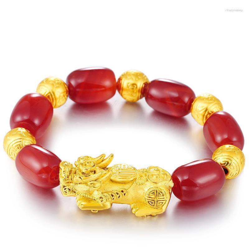 Strand Real Natural Red Agates Beaded Women's Bracelets Bangles Lucky Brave Troops Pixiu Energy Wealth Bracelet Gift Dropship
Strand Real Natural Red Agates Beaded Women's Bracelets Bangles Lucky Brave Troops Pixiu Energy Wealth Bracelet Gift Dropship
