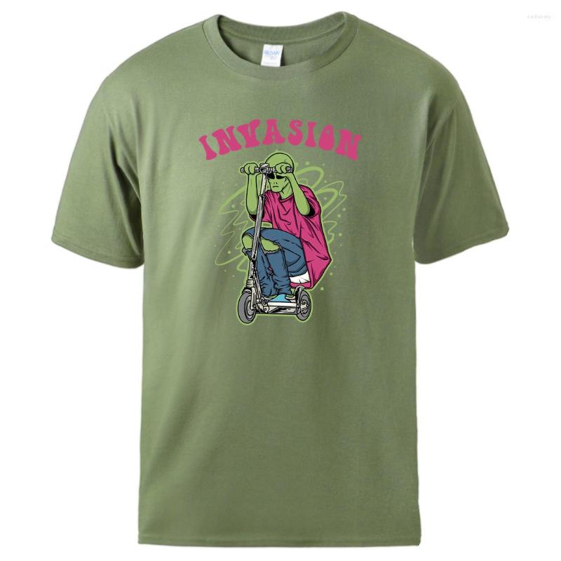 Men' T Shirts Aliens Ride Scooters Printing Short Sleeved Mens Crew Neck Cotton Tshirts Breathable Soft Clothing Classic Creative Tee, Blue
Men' T Shirts Aliens Ride Scooters Printing Short Sleeved Mens Crew Neck Cotton Tshirts Breathable Soft Clothing Classic Creative Tee, Blue