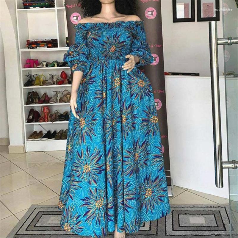 Ethnic Clothing African Women Casual Sexy National Print Party Dress Slash-neck Lady Maxi Vintage Long-sleeved Loose Elegant
Ethnic Clothing African Women Casual Sexy National Print Party Dress Slash-neck Lady Maxi Vintage Long-sleeved Loose Elegant