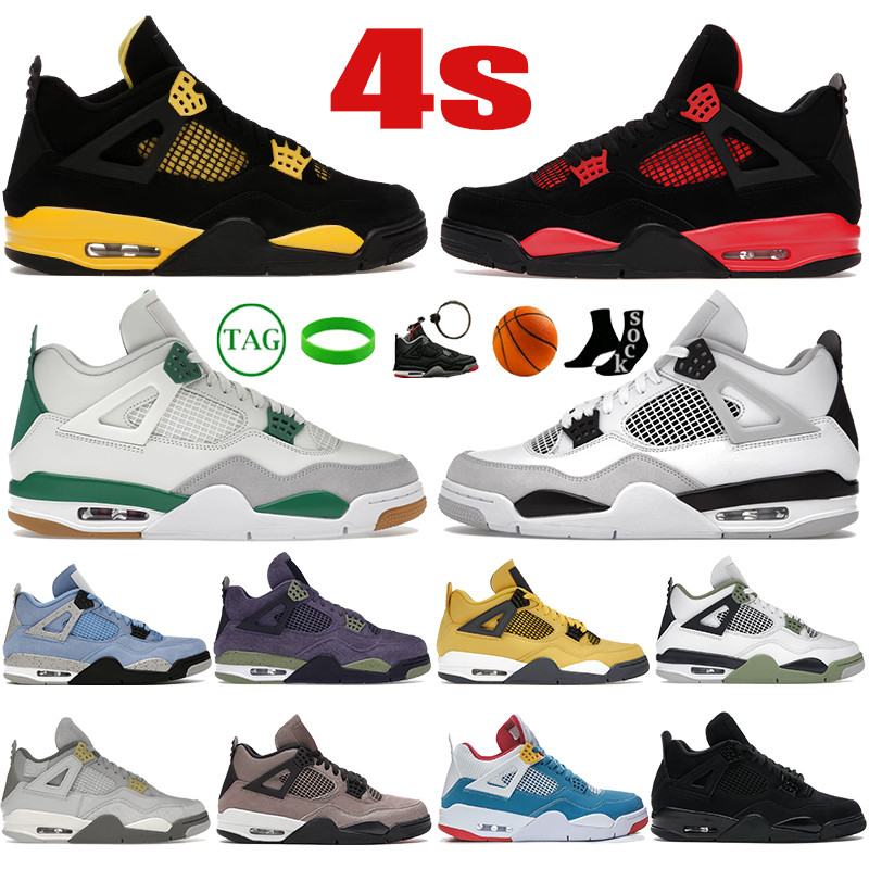 New jumpman 4 4s mens basketball shoes Thunder pine green seafoam midnight navy red thunder University Blue military Black Cat messy room men women Sneakers, 01 thunder 2023
New jumpman 4 4s mens basketball shoes Thunder pine green seafoam midnight navy red thunder University Blue military Black Cat messy room men women Sneakers, 01 thunder 2023