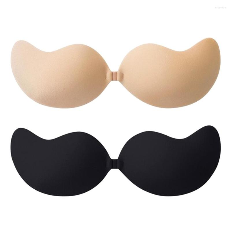 Bras 2pairs Women One-Piece Backless Bridal Nipple Cover Self Adhesive Invisible Bra Sticky Push Up Reusable Underwear Strapless, Picture shown
Bras 2pairs Women One-Piece Backless Bridal Nipple Cover Self Adhesive Invisible Bra Sticky Push Up Reusable Underwear Strapless, Picture shown
