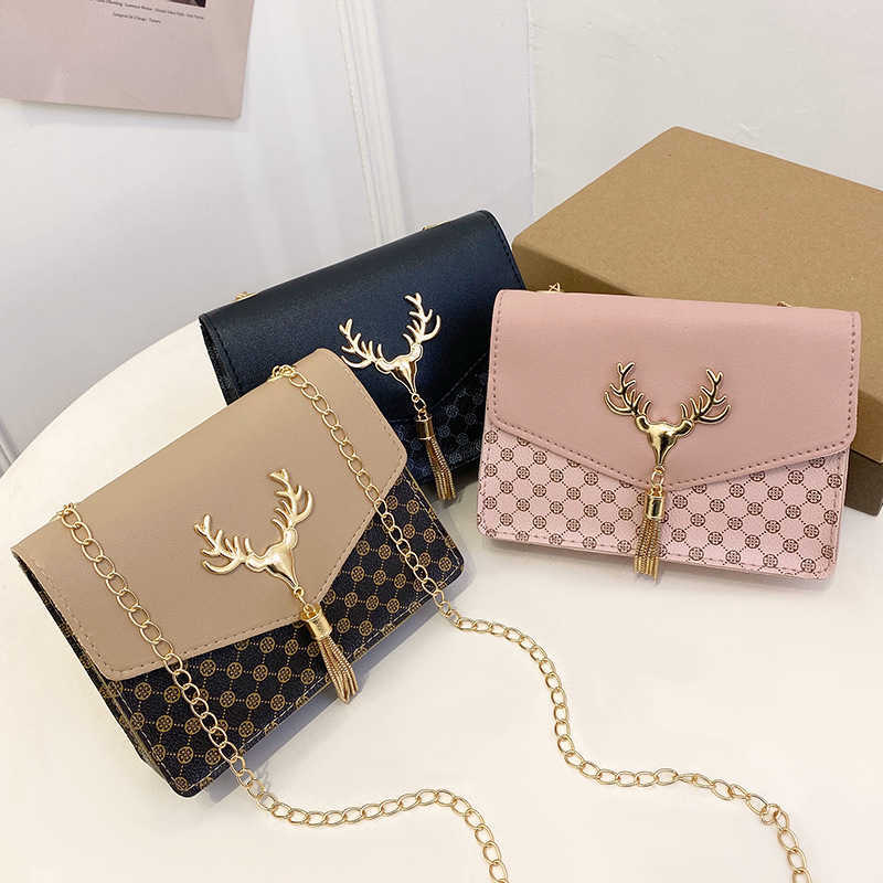 Bag 2021 Fashion Small Bag New Little Deer Tassel Hardware Crossbody Bag Personalized Shoulder Bag, Red5
Bag 2021 Fashion Small Bag New Little Deer Tassel Hardware Crossbody Bag Personalized Shoulder Bag, Red5