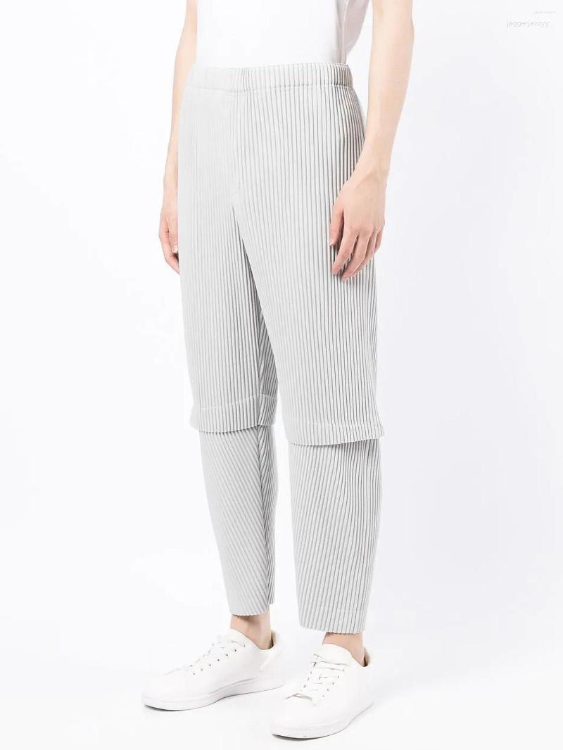 Men' Pants Men' ALSEY Miyake Stylish Men' Pleats Male Baggy Pleated Trousers For Men Japanese Streetwear Casual Harajuku Fashion, Black
Men' Pants Men' ALSEY Miyake Stylish Men' Pleats Male Baggy Pleated Trousers For Men Japanese Streetwear Casual Harajuku Fashion, Black
