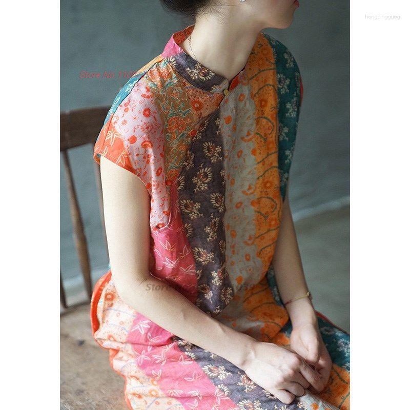Ethnic Clothing 2023 Traditional Chinese Vintage Qipao Vestido Cheongsam Flower Print Cotton Linen Dress Folk Dance Oriental
Ethnic Clothing 2023 Traditional Chinese Vintage Qipao Vestido Cheongsam Flower Print Cotton Linen Dress Folk Dance Oriental