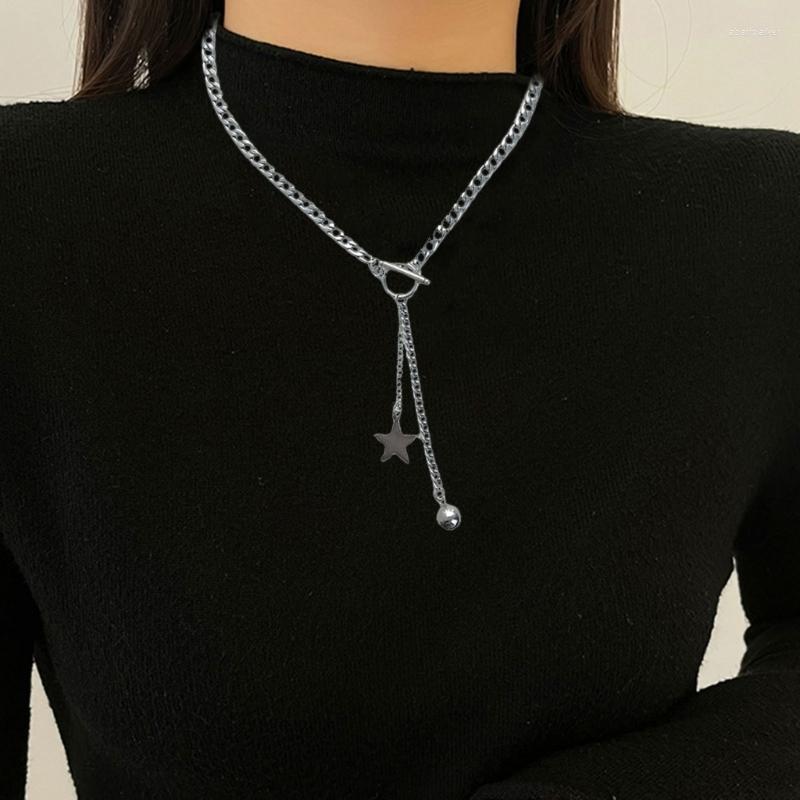 Pendant Necklaces Ins Temperament Five-pointed Star Beads Necklace Cold Wind Simple Sweet Ot Buckle Tassel Collarbone Chain Female Drop
Pendant Necklaces Ins Temperament Five-pointed Star Beads Necklace Cold Wind Simple Sweet Ot Buckle Tassel Collarbone Chain Female Drop
