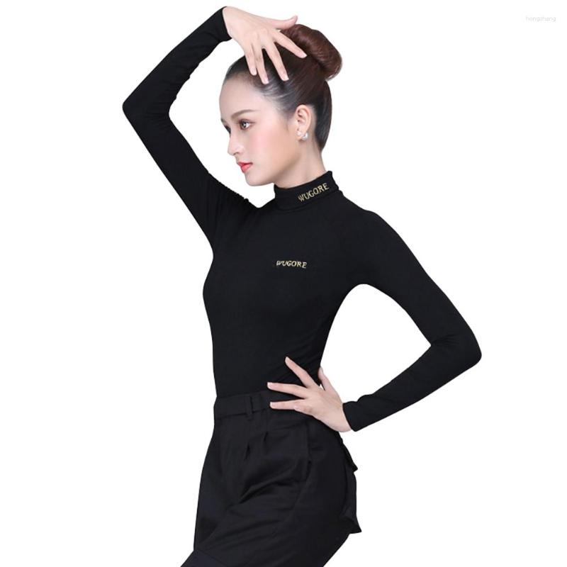 Stage Wear 2023 Fashion Latin Dance Tops Adult Female Long Sleeved Practice Clothes Women Ballroom Performance Costumes, Black
Stage Wear 2023 Fashion Latin Dance Tops Adult Female Long Sleeved Practice Clothes Women Ballroom Performance Costumes, Black