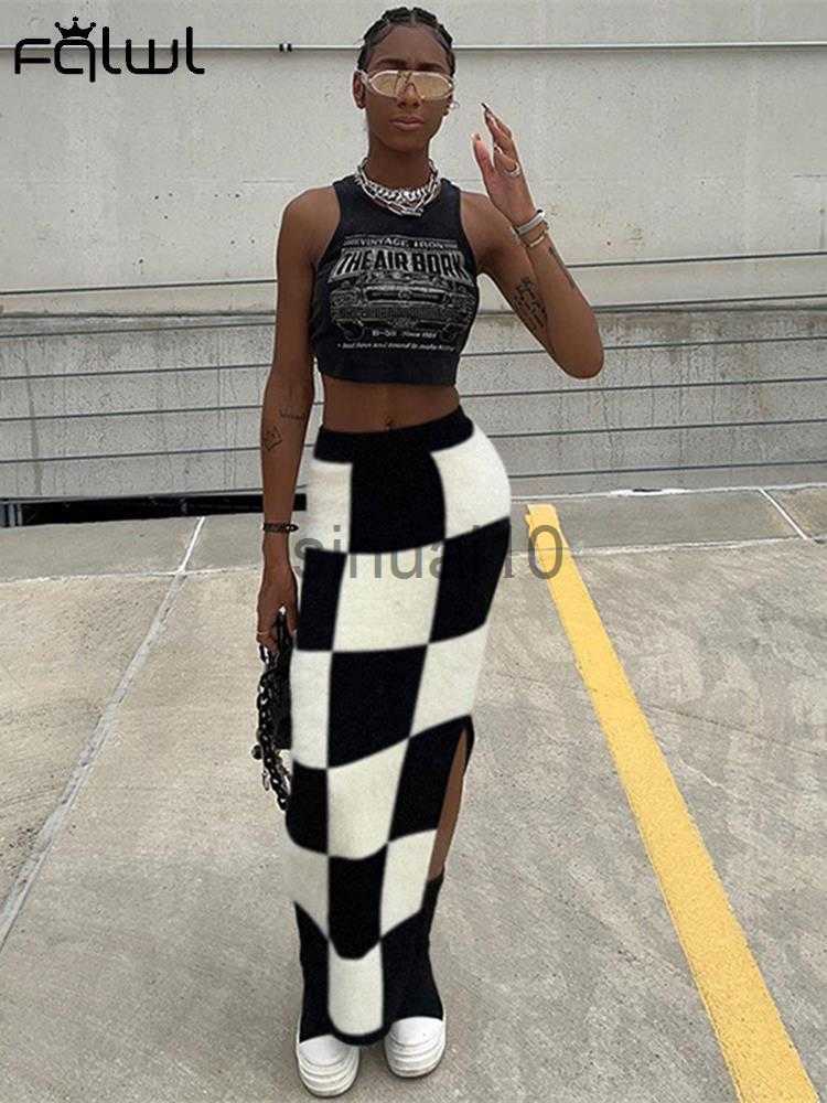 Skirts FQLWL Autumu Streetwear Women Skirts Maxi Skirts Womens 2022 Pladi Fashion Skirts High Waist Patchwork Knitted Skirts Female J230621, Black
Skirts FQLWL Autumu Streetwear Women Skirts Maxi Skirts Womens 2022 Pladi Fashion Skirts High Waist Patchwork Knitted Skirts Female J230621, Black