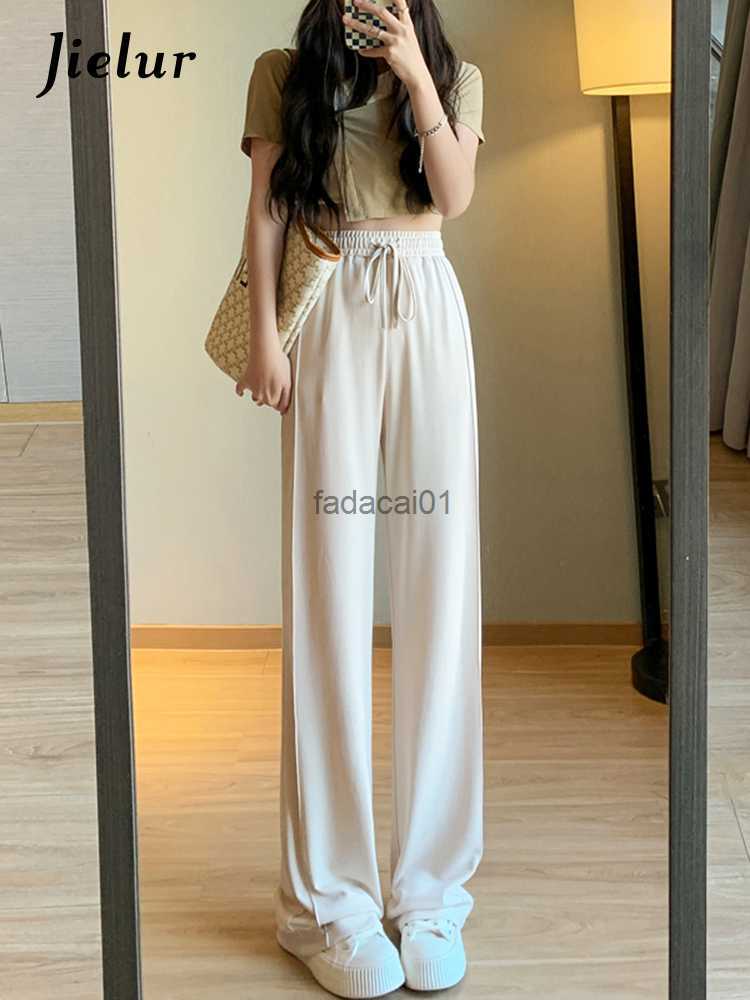 Jielur Summer Korean Style Basic Trousers Drawstring Wide Leg Pants for Women Casual Cool Gray White Pants Female SXXL L230621, Black
Jielur Summer Korean Style Basic Trousers Drawstring Wide Leg Pants for Women Casual Cool Gray White Pants Female SXXL L230621, Black