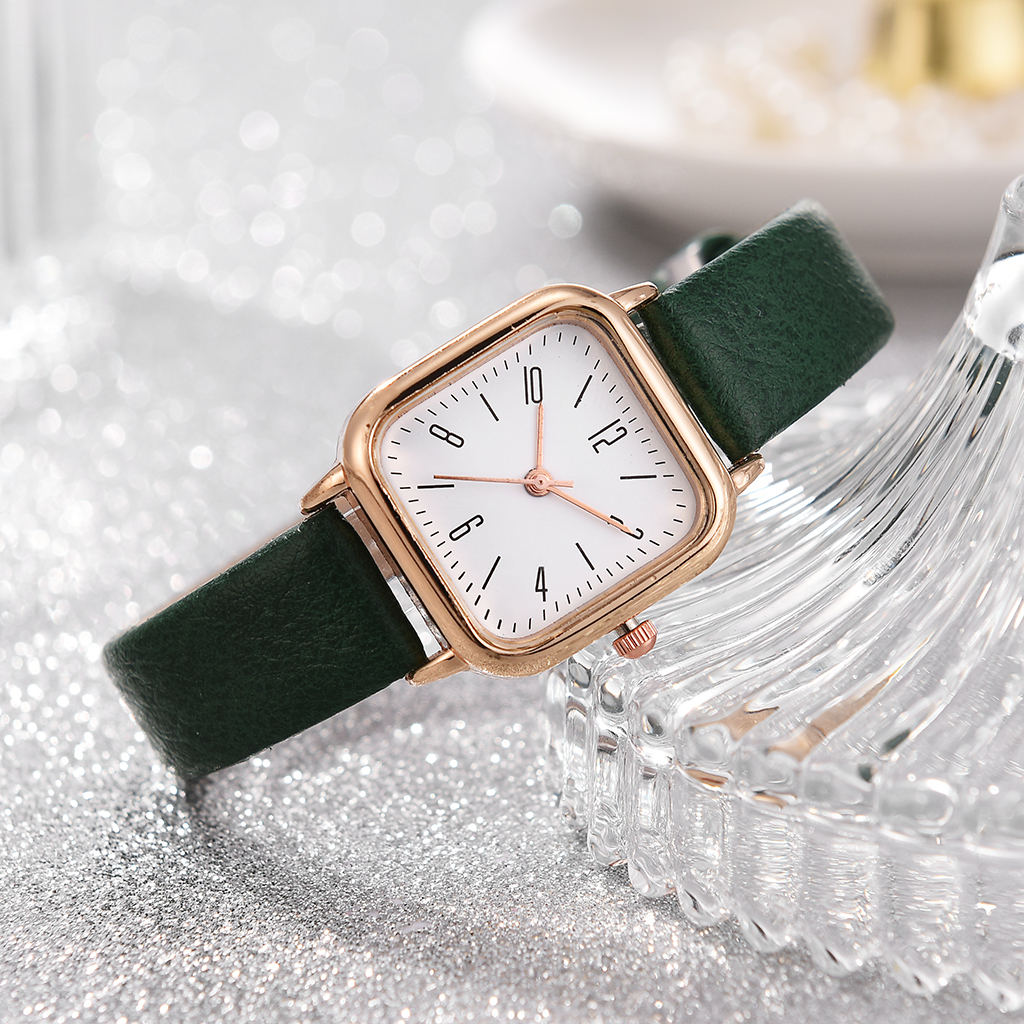 Fashion Rose Gold Square Bezel Luxury Ladies Business Watch Quartz Movement Women Watches Digital Dial Leather Strap Wristwatches, Color 6
Fashion Rose Gold Square Bezel Luxury Ladies Business Watch Quartz Movement Women Watches Digital Dial Leather Strap Wristwatches, Color 6