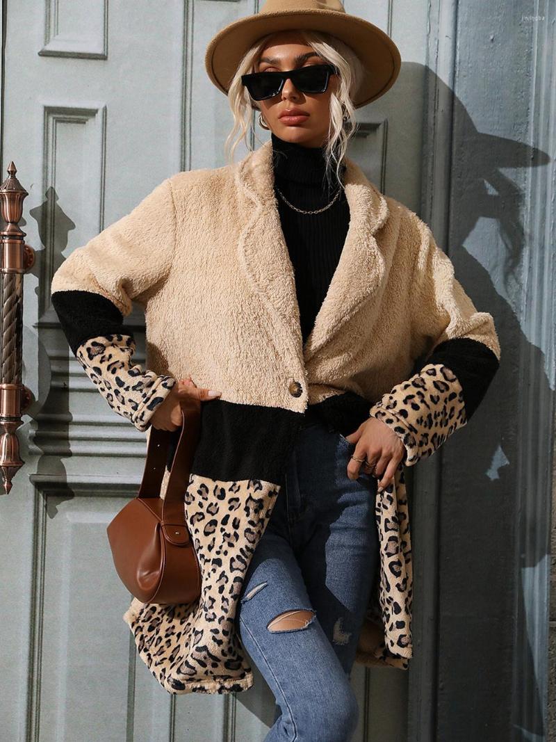 Women' Jackets 2023 Women Autumn Winter Fashion Patchwork Leopard Long Jacket For Ladies Loose All Match Chic Coat, Apricot
Women' Jackets 2023 Women Autumn Winter Fashion Patchwork Leopard Long Jacket For Ladies Loose All Match Chic Coat, Apricot