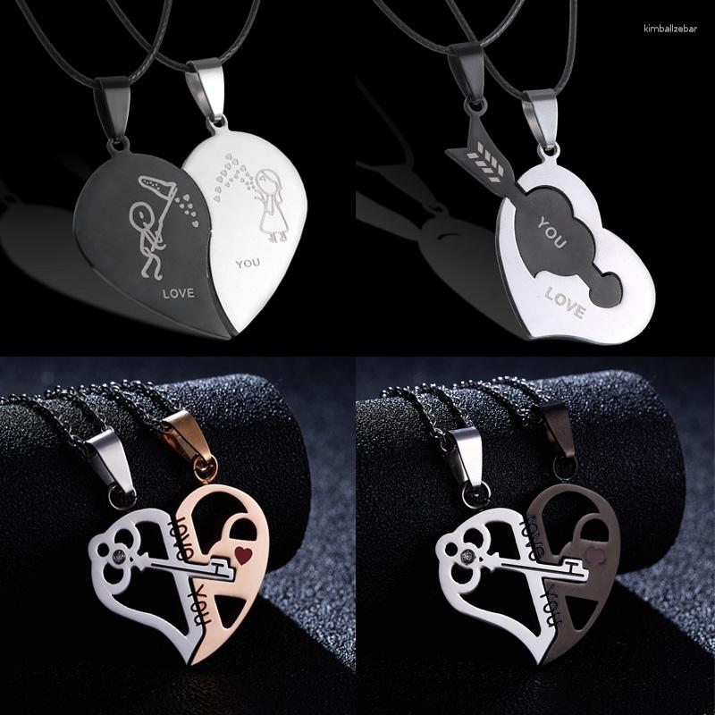 Pendant Necklaces Rinhoo Couples Necklace Jewelry Broken Heart Stainless Steel Engrave Love You Pendants Family Lovers
Pendant Necklaces Rinhoo Couples Necklace Jewelry Broken Heart Stainless Steel Engrave Love You Pendants Family Lovers