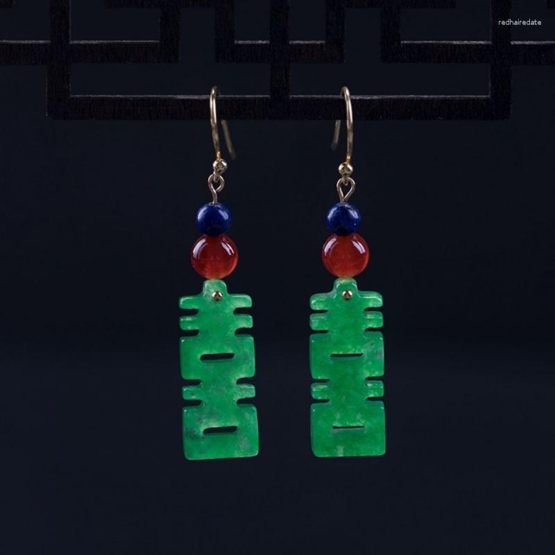 Dangle Earrings Natural Green Jade Women Fashion Charm Jewellery Accessories Hand-carved Myanmar Jadeite Happiness Drop Earring
Dangle Earrings Natural Green Jade Women Fashion Charm Jewellery Accessories Hand-carved Myanmar Jadeite Happiness Drop Earring