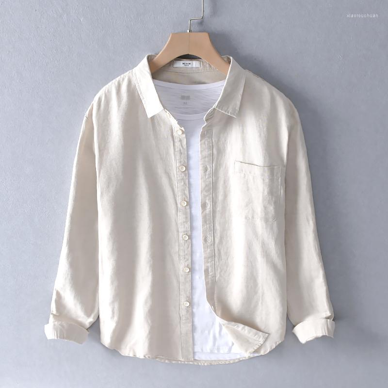 Men's Casual Shirts Arrival Long Sleeve Solid Cotton Linen Shirt Men Brand Trend Comfortable Top Clothes Chemise Homme Drop, Dark blue
Men's Casual Shirts Arrival Long Sleeve Solid Cotton Linen Shirt Men Brand Trend Comfortable Top Clothes Chemise Homme Drop, Dark blue