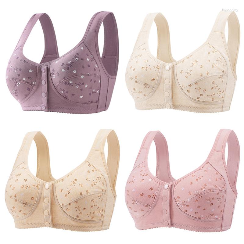 Bras 3pcs/set Women Lingerie Bra Cotton Wire Free Front Closure Bralette Confortable Underwear Widened Shoulder Straps U-shaped Back, Pink
Bras 3pcs/set Women Lingerie Bra Cotton Wire Free Front Closure Bralette Confortable Underwear Widened Shoulder Straps U-shaped Back, Pink