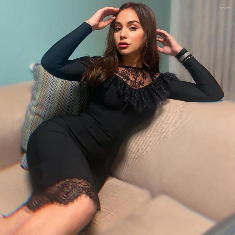 Casual Dresses Ocstrade Black Bandage Dress Sexy Lace Bodycon For Women Birthday Party 2023 Arrival Long Sleeve, Picture shown
Casual Dresses Ocstrade Black Bandage Dress Sexy Lace Bodycon For Women Birthday Party 2023 Arrival Long Sleeve, Picture shown