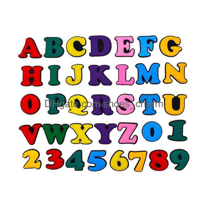 Charms Custom Colorf Alphabet Characters Letter Pvc Rubber Clog Shoe For Decoration Accessories Drop Delivery Oti3V
Charms Custom Colorf Alphabet Characters Letter Pvc Rubber Clog Shoe For Decoration Accessories Drop Delivery Oti3V