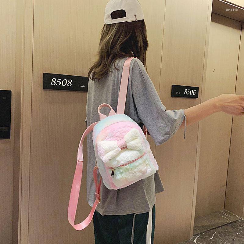 School Bags Women Backpack Korean Plush Bow Fashion Bag Casual Wild Winter Girl Laptop Computer, Multi
School Bags Women Backpack Korean Plush Bow Fashion Bag Casual Wild Winter Girl Laptop Computer, Multi