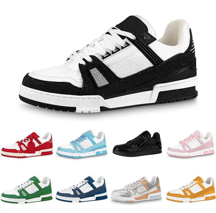 Luxury designer casual shoes Logo Embossed Trainer Sneaker triple white pink sky blue black green yellow denim low mens sneakers women trainers EUR 36-45, #4
Luxury designer casual shoes Logo Embossed Trainer Sneaker triple white pink sky blue black green yellow denim low mens sneakers women trainers EUR 36-45, #4