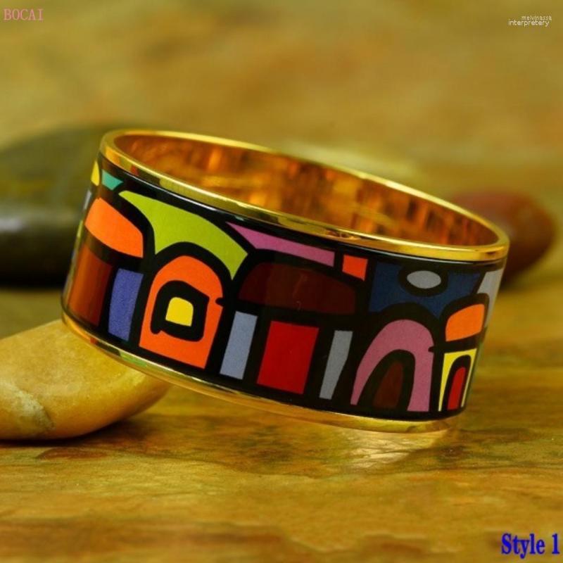 Bangle High Temperature Firing Wide Enamel Color Bracelet For Women Men's Male 2023 Fashion Jewelry
Bangle High Temperature Firing Wide Enamel Color Bracelet For Women Men's Male 2023 Fashion Jewelry
