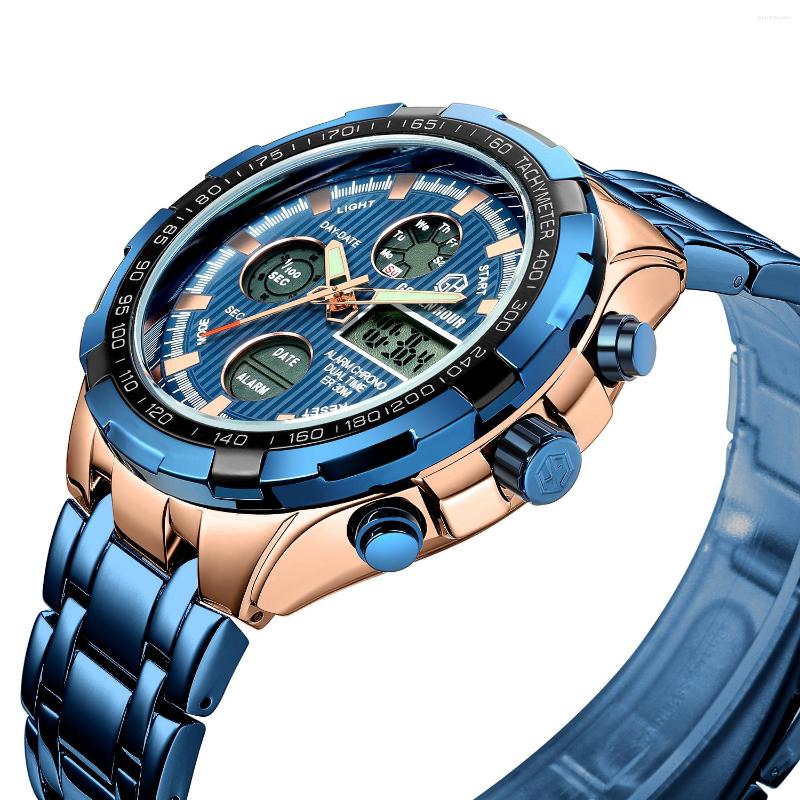 Wristwatches Brand Men For Sports Dual Display Analog Digital Electronic Quartz Waterproof Swimming Military Leather Watches, Black
Wristwatches Brand Men For Sports Dual Display Analog Digital Electronic Quartz Waterproof Swimming Military Leather Watches, Black