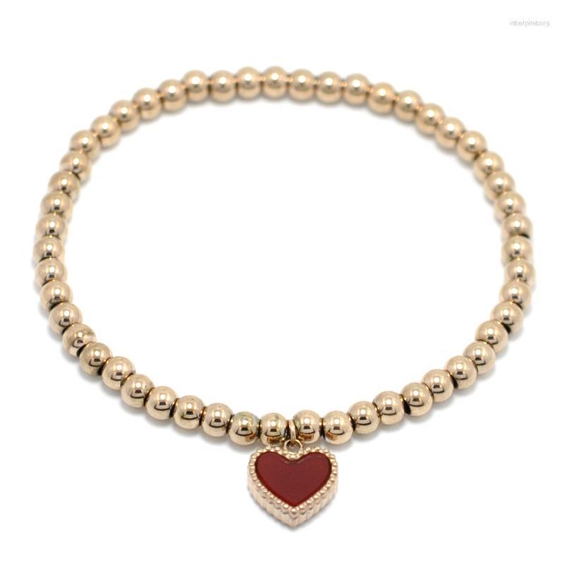 Link Bracelets Red Enamel Heart Bangles Stainless Steel Charm Beaded For Women Bracelet Couple Jewelry
Link Bracelets Red Enamel Heart Bangles Stainless Steel Charm Beaded For Women Bracelet Couple Jewelry