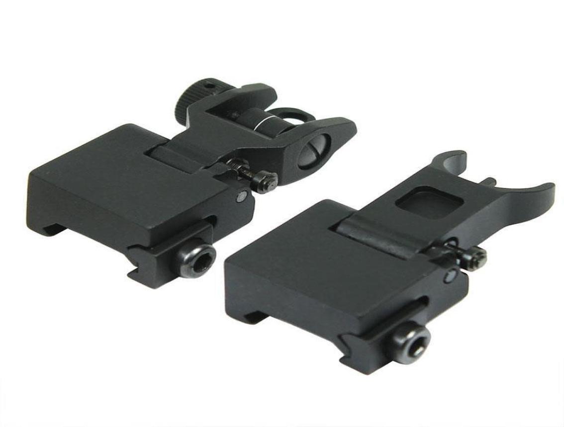 10 Sets Tactical Aluminum Flip Up Iron Front and Rear Sights Combo Set Fit for 20mm Picatinny Weaver Rails1593367, Black
10 Sets Tactical Aluminum Flip Up Iron Front and Rear Sights Combo Set Fit for 20mm Picatinny Weaver Rails1593367, Black