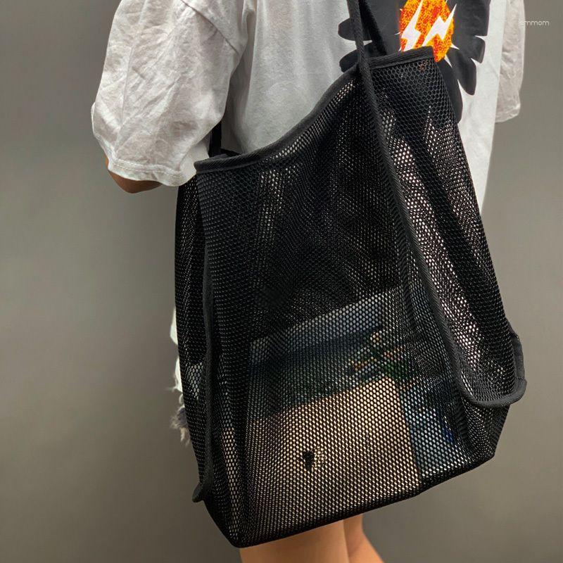 Evening Bags Advanced Texture Beach Bag 2023 Korean Version Transparent Mesh One Shoulder Fashion Lightweight Versatile Shopping, Black
Evening Bags Advanced Texture Beach Bag 2023 Korean Version Transparent Mesh One Shoulder Fashion Lightweight Versatile Shopping, Black