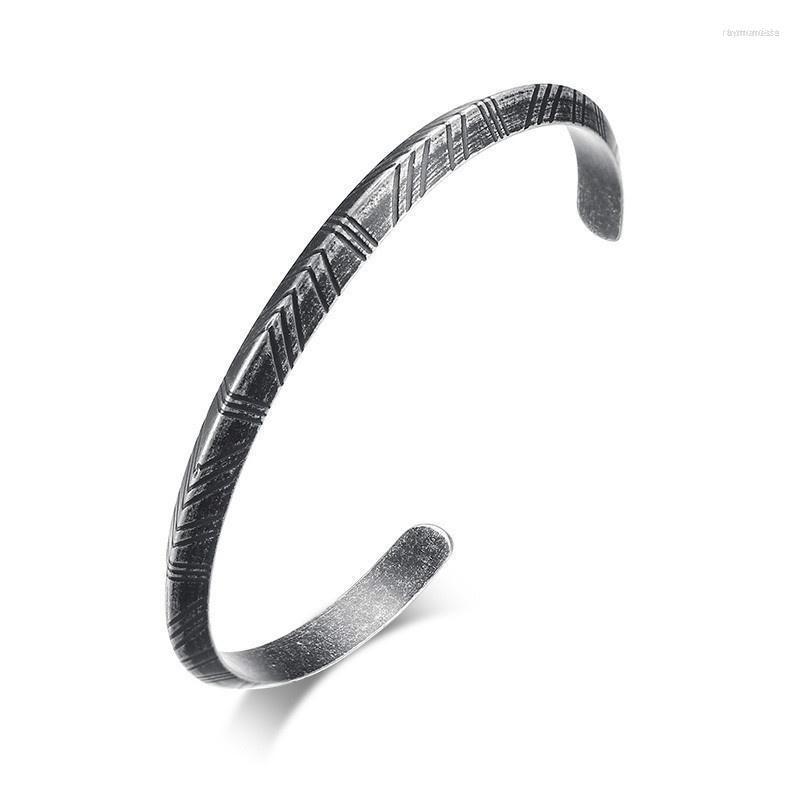 Bangle Fashion Men Ladies Personality Charm Viking Open Bracelet Vintage Tones Street Ceremony Jewelry Wholesale Raym22
Bangle Fashion Men Ladies Personality Charm Viking Open Bracelet Vintage Tones Street Ceremony Jewelry Wholesale Raym22