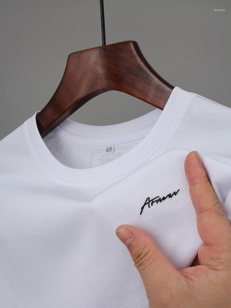 Men's T Shirts High End Brand Short Sleeve Men's Round Neck T-shirt Summer Fashion Casual Exquisite Letter Printing Cool Comfort Feeling, Sky blue
Men's T Shirts High End Brand Short Sleeve Men's Round Neck T-shirt Summer Fashion Casual Exquisite Letter Printing Cool Comfort Feeling, Sky blue