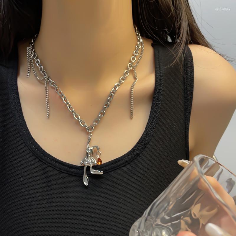 Chains Necklace For Women Puppet Necklaces Trend Neck Silver Color Sweater Chain Korean Fashion Couples Party Girl Gift Jewelry 
Chains Necklace For Women Puppet Necklaces Trend Neck Silver Color Sweater Chain Korean Fashion Couples Party Girl Gift Jewelry