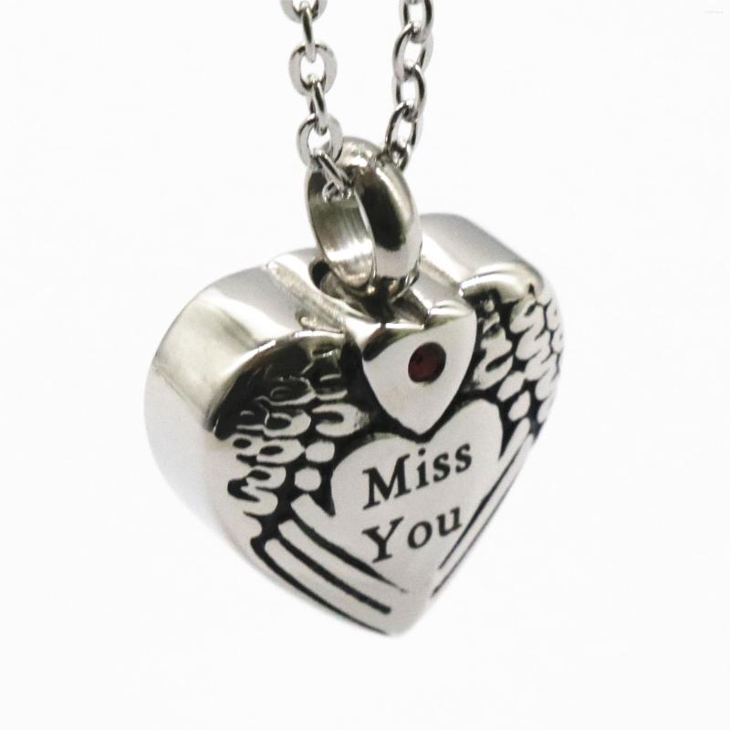 Pendant Necklaces "Miss You" Cremation Jewelry Keepsake Memorial Urn Necklace Ash Holder
Pendant Necklaces "Miss You" Cremation Jewelry Keepsake Memorial Urn Necklace Ash Holder