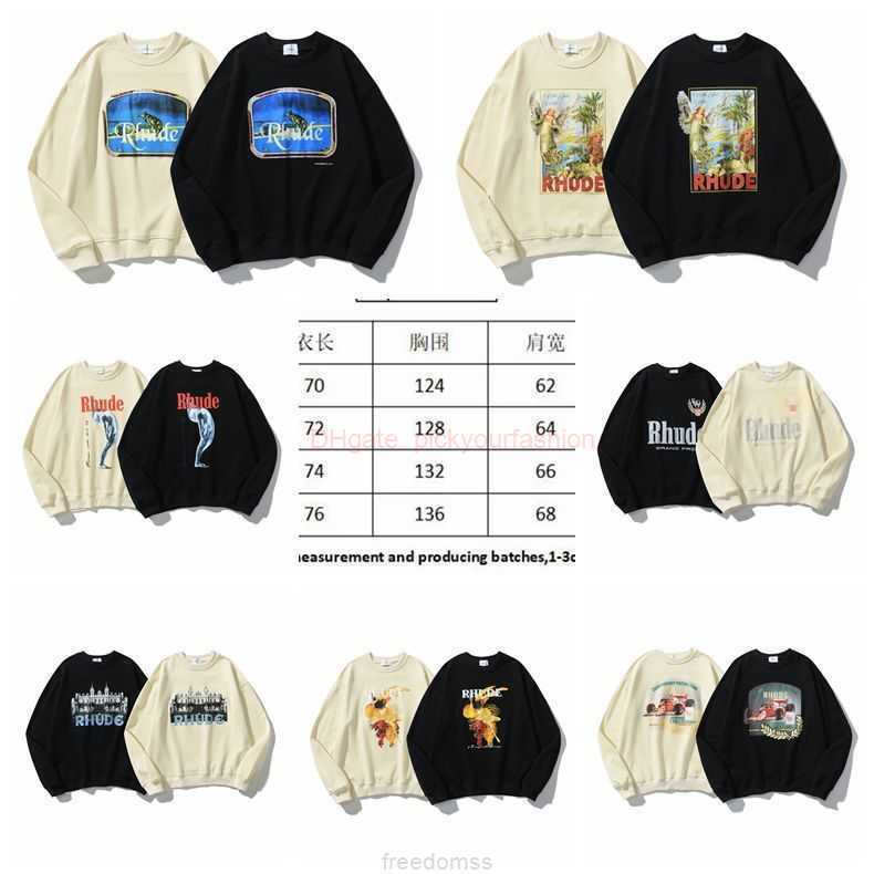 Designer Clothing Mens Sweatshirts Hoodies American Fashion Brand Rhude Round Neck Printed Sweater Spring Autumn Thin Men Women Loose Casual Pullover Fashion Stre, Shipping fee
Designer Clothing Mens Sweatshirts Hoodies American Fashion Brand Rhude Round Neck Printed Sweater Spring Autumn Thin Men Women Loose Casual Pullover Fashion Stre, Shipping fee