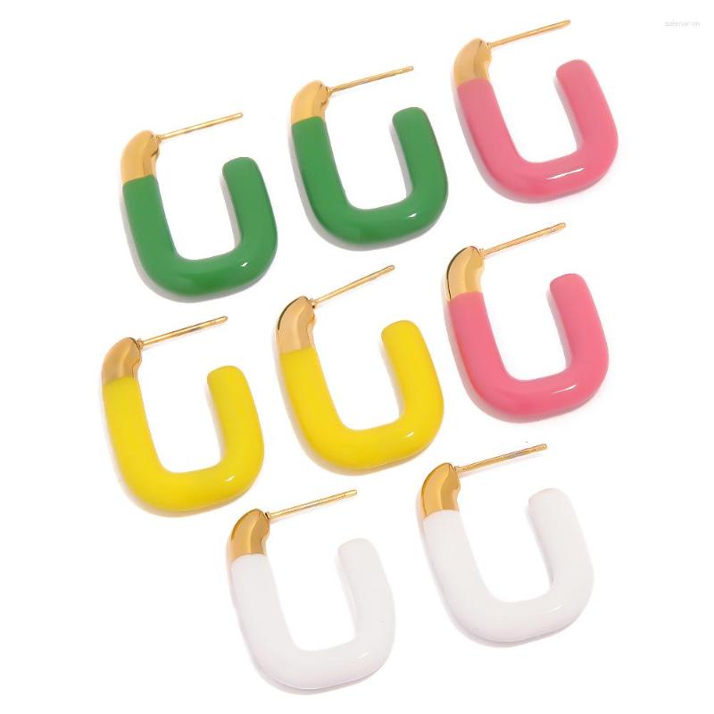 Chains Uworld Vintage Oil Dripping U-shaped Open Earrings Stainless Steel Jewelry Gift Stud Bijoux Acier Inoxidable Femme
Chains Uworld Vintage Oil Dripping U-shaped Open Earrings Stainless Steel Jewelry Gift Stud Bijoux Acier Inoxidable Femme