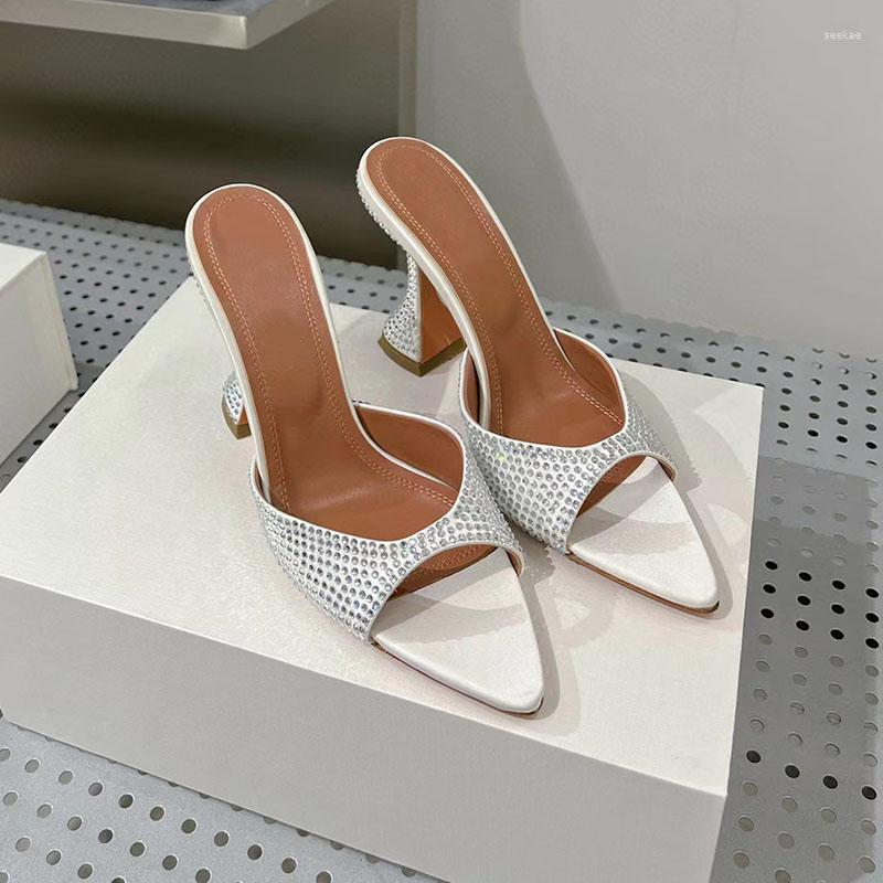 Slippers Pointed Opened-toe Thin High Slide Sandals Women Slip-On Sexy Stiletto Ladies Shoes Luxury Runway Party Female 2023 Summer, As pic 9.5 cm
Slippers Pointed Opened-toe Thin High Slide Sandals Women Slip-On Sexy Stiletto Ladies Shoes Luxury Runway Party Female 2023 Summer, As pic 9.5 cm