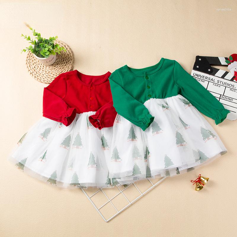 Girl Dresses Baby Christmas Suit Festive Girls Red Green Printed Tree Kids Skirts Children's Clothing 1-6Years
Girl Dresses Baby Christmas Suit Festive Girls Red Green Printed Tree Kids Skirts Children's Clothing 1-6Years