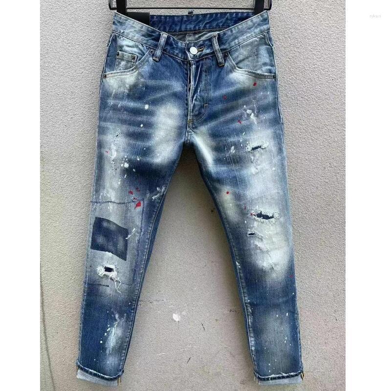 Men's Jeans Men's Trendy Casual High Street Wear Cotton Denim Fabric Pants Letter Slim Hole 106#, 106
Men's Jeans Men's Trendy Casual High Street Wear Cotton Denim Fabric Pants Letter Slim Hole 106#, 106