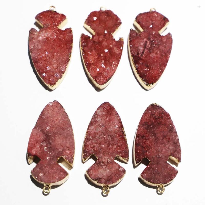 Pendant Necklaces Selling Natural Stone Rose Red Crystal Teeth Cluster Arrow Necklace Fashion Rugged Charm Jewelry Wholesale 4pieces
Pendant Necklaces Selling Natural Stone Rose Red Crystal Teeth Cluster Arrow Necklace Fashion Rugged Charm Jewelry Wholesale 4pieces