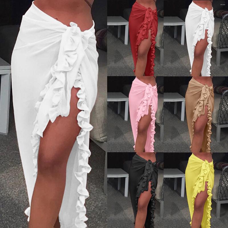Women's Swimwear Women's Long Cage Cover Up Models Translucent Swimsuit Wrap Skirt Beach Bikini Coverup, Black
Women's Swimwear Women's Long Cage Cover Up Models Translucent Swimsuit Wrap Skirt Beach Bikini Coverup, Black