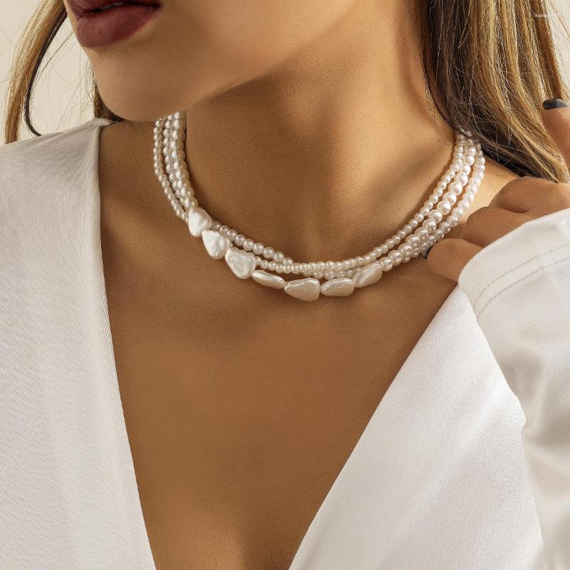 Chains Korean Multi Layer Pearl Chain Necklace For Women Vintage Wedding Fashion Choker Collar Jewelry
Chains Korean Multi Layer Pearl Chain Necklace For Women Vintage Wedding Fashion Choker Collar Jewelry