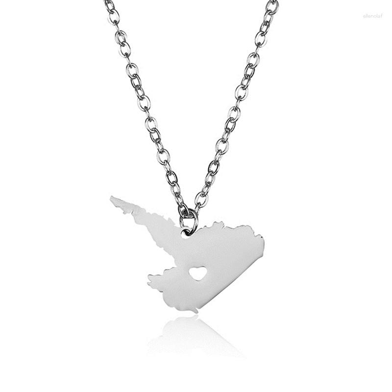 Pendant Necklaces 304 Stainless Steel Labrador Map Necklace High Quality Canada Heart Women Jewellery
Pendant Necklaces 304 Stainless Steel Labrador Map Necklace High Quality Canada Heart Women Jewellery