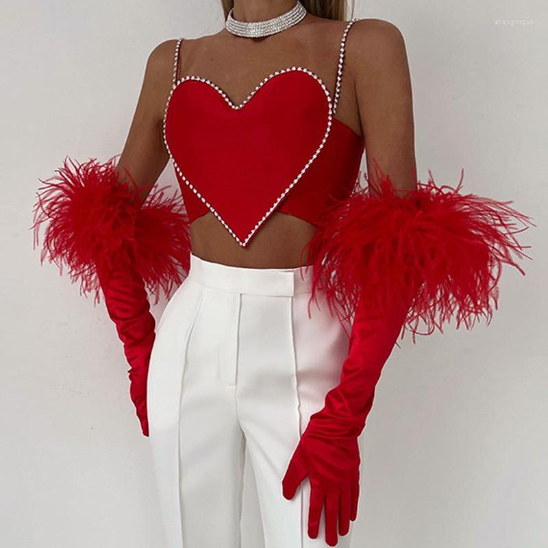 Women' Tanks Sexy Cute Women Shiny Rhinestones Love Heart Camis Tops Backless Bandage Camisole Bustiers Party Lady Glitter Diamond Crop, Red
Women' Tanks Sexy Cute Women Shiny Rhinestones Love Heart Camis Tops Backless Bandage Camisole Bustiers Party Lady Glitter Diamond Crop, Red