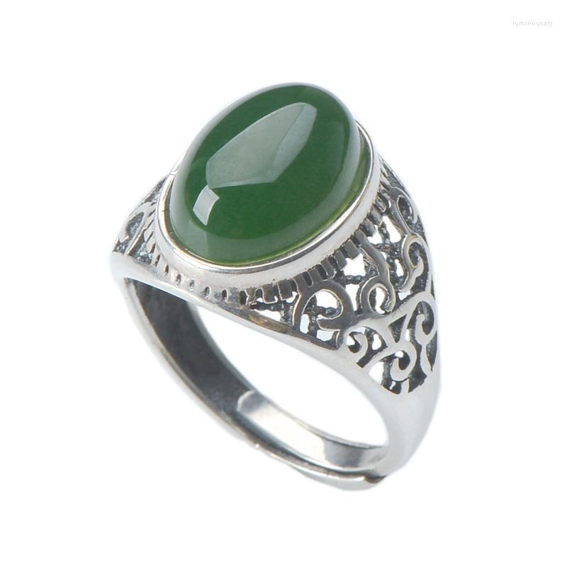 Cluster Rings Top Brand Natural Green Jade Jasper Ring With 925 Sterling Silver For Women Jadeite Jewelry
Cluster Rings Top Brand Natural Green Jade Jasper Ring With 925 Sterling Silver For Women Jadeite Jewelry