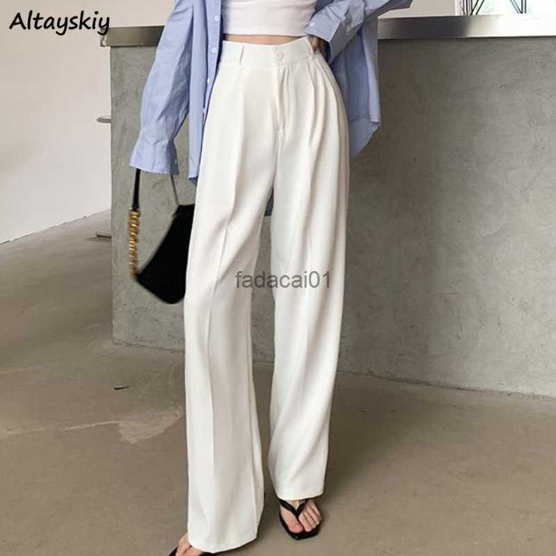 S5XL Pants Women Loose Ins High Waist Office Ladies Spring Casual Simple Korean Style Fashion Allmatch Full Length Temperament L230621, White shorter
S5XL Pants Women Loose Ins High Waist Office Ladies Spring Casual Simple Korean Style Fashion Allmatch Full Length Temperament L230621, White shorter