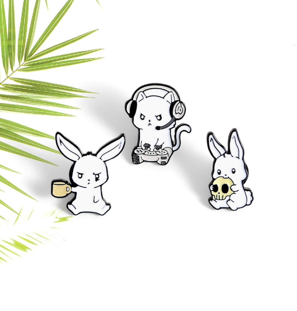 Rabbit Brooch Alloy Pin Girls Clothing cartoon animal Rabbit Accessories Pins Christmas gifts jewelry shirt bag lapel pin8057224
Rabbit Brooch Alloy Pin Girls Clothing cartoon animal Rabbit Accessories Pins Christmas gifts jewelry shirt bag lapel pin8057224