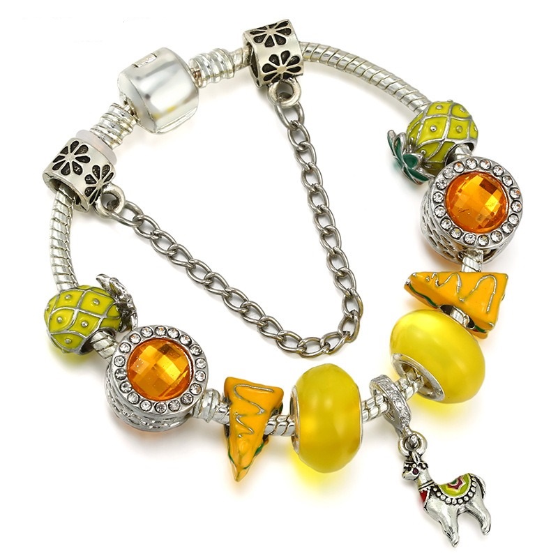 925 Sterling Silver Crystal Beads Fit Pandora European Bracelets Pineapple Pizza Alpaca Pendant Charm Bead Accessories DIY Jewelry
925 Sterling Silver Crystal Beads Fit Pandora European Bracelets Pineapple Pizza Alpaca Pendant Charm Bead Accessories DIY Jewelry