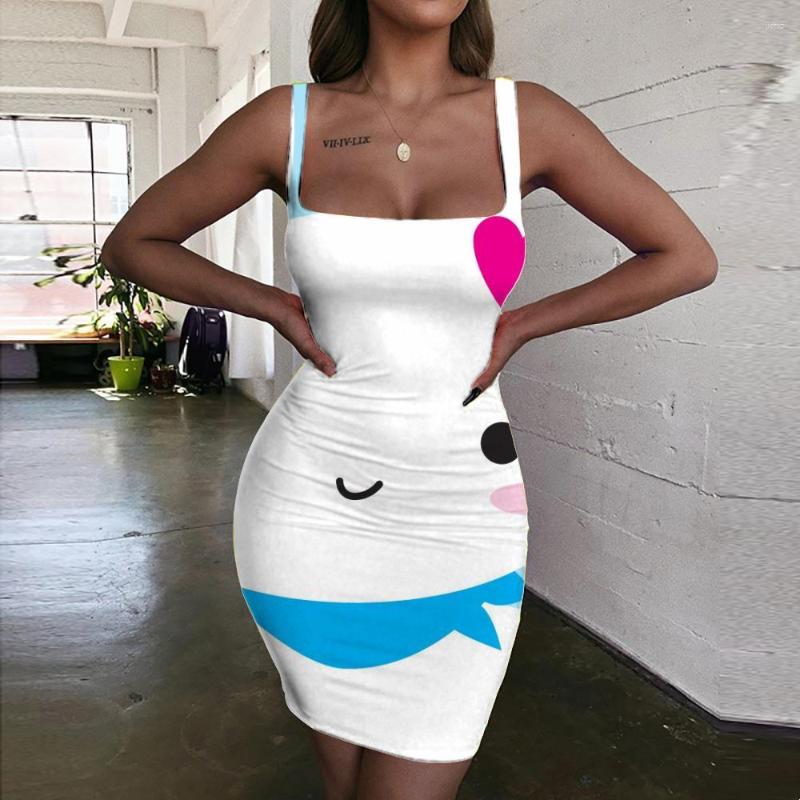 Casual Dresses Giyu Brand Abstract Women Cube Sundress Halter Sleeveless Novel Ladies Womens Clothing Mini Evening